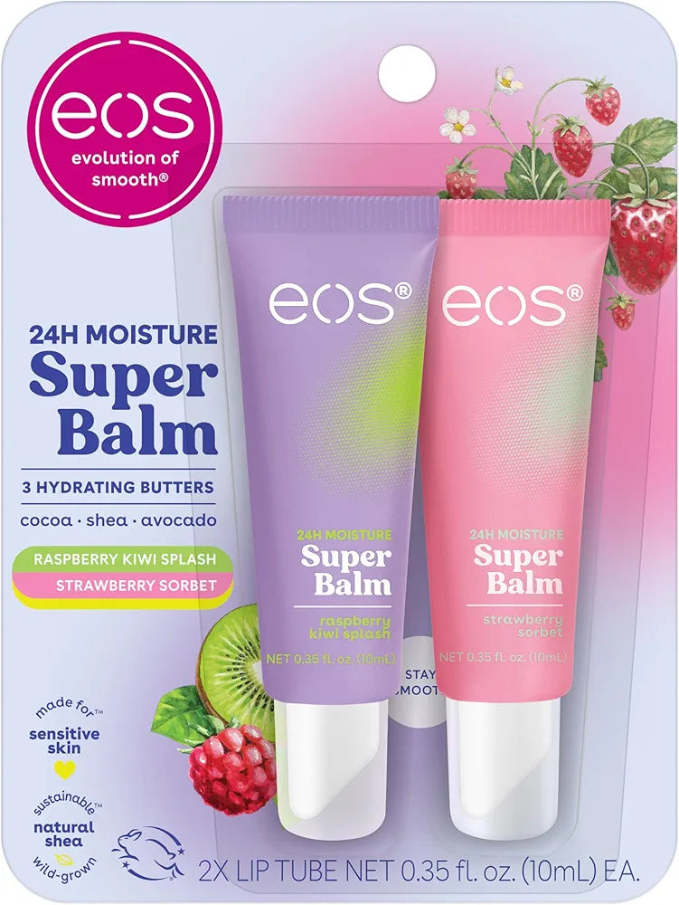 eos | Lip Mask | Raspberry Kiwi Splash & Strawberry Sorbet