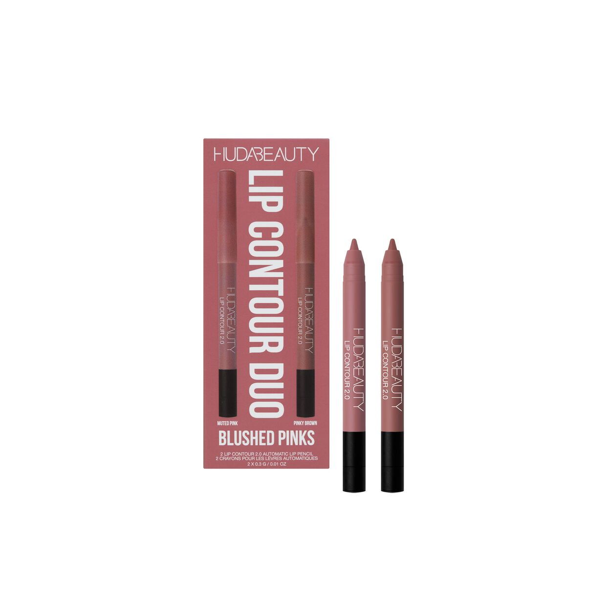 HUDA BEAUTY | Lip Contour Mini Duo Blushed Pinks